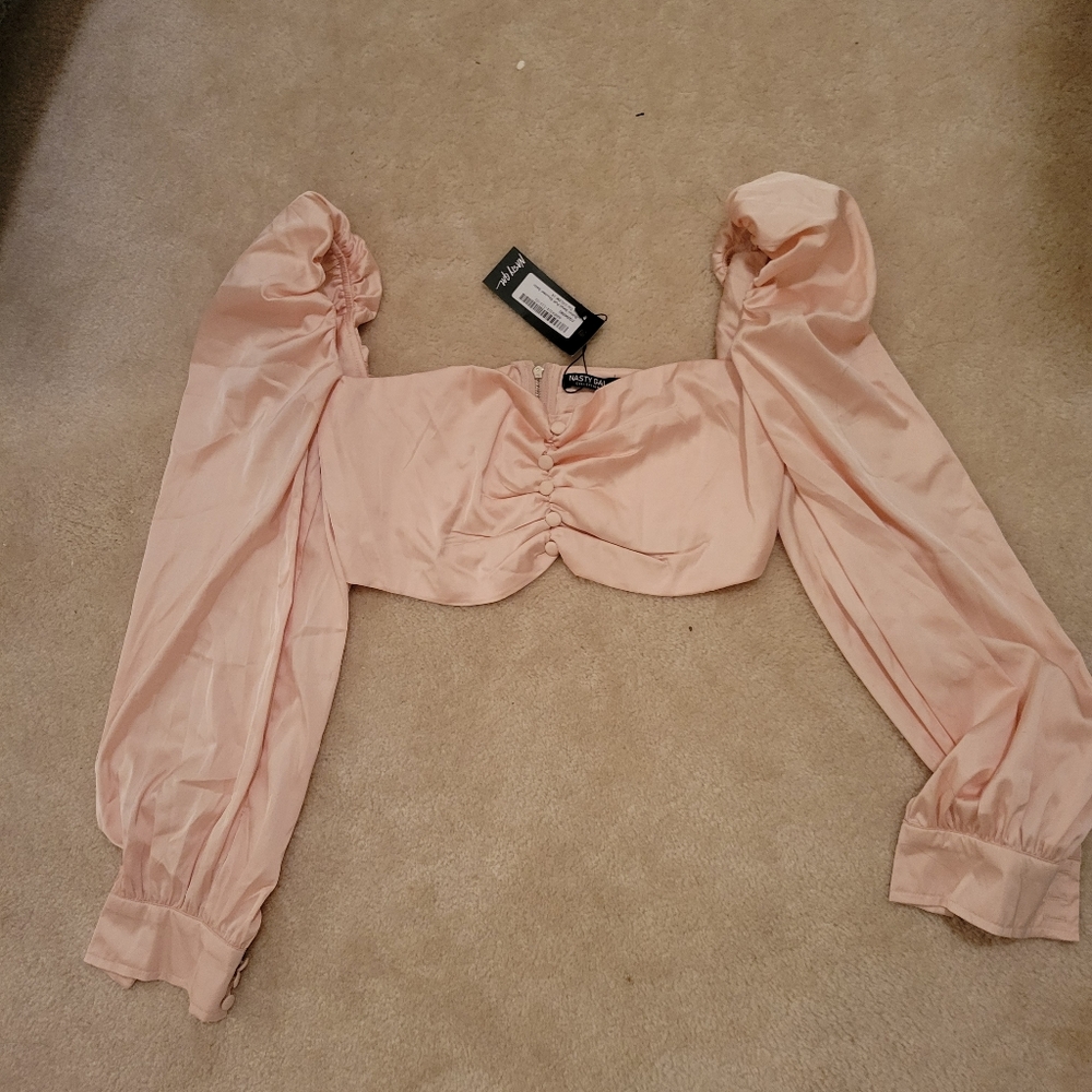 Satin crop top